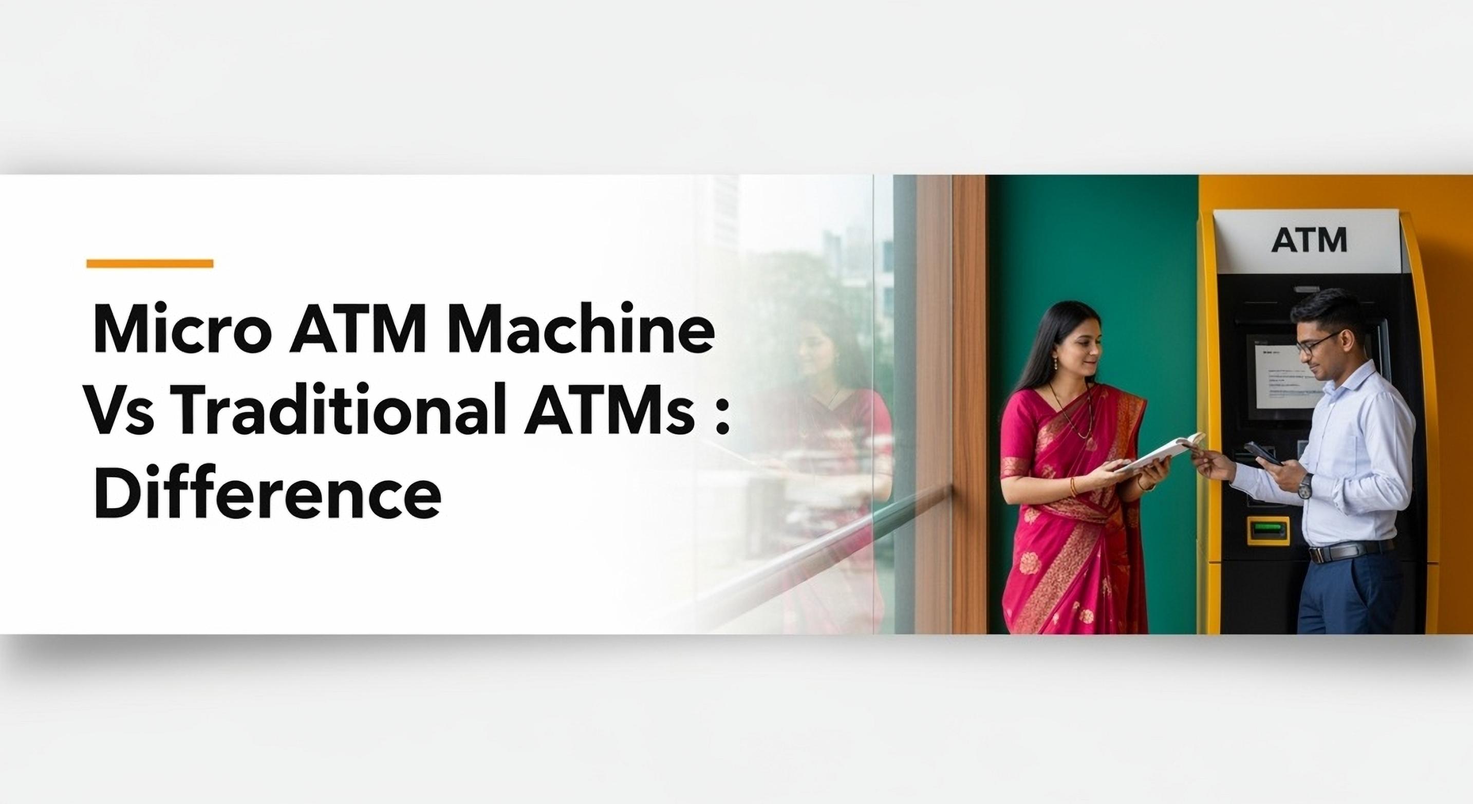 Micro ATM Machine vs Traditional ATMs: Explaining the difference